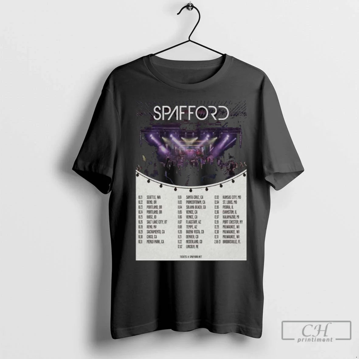Premium Tour Spafford October November December 2025 Long Sleve