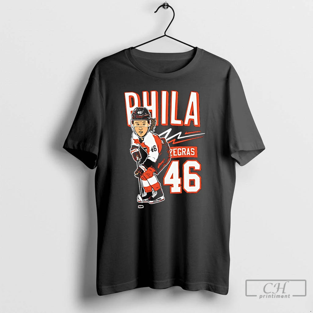 Premium Trevor Zegras Caricature 46 Philadelphia Flyers Nhl Hockey 2026