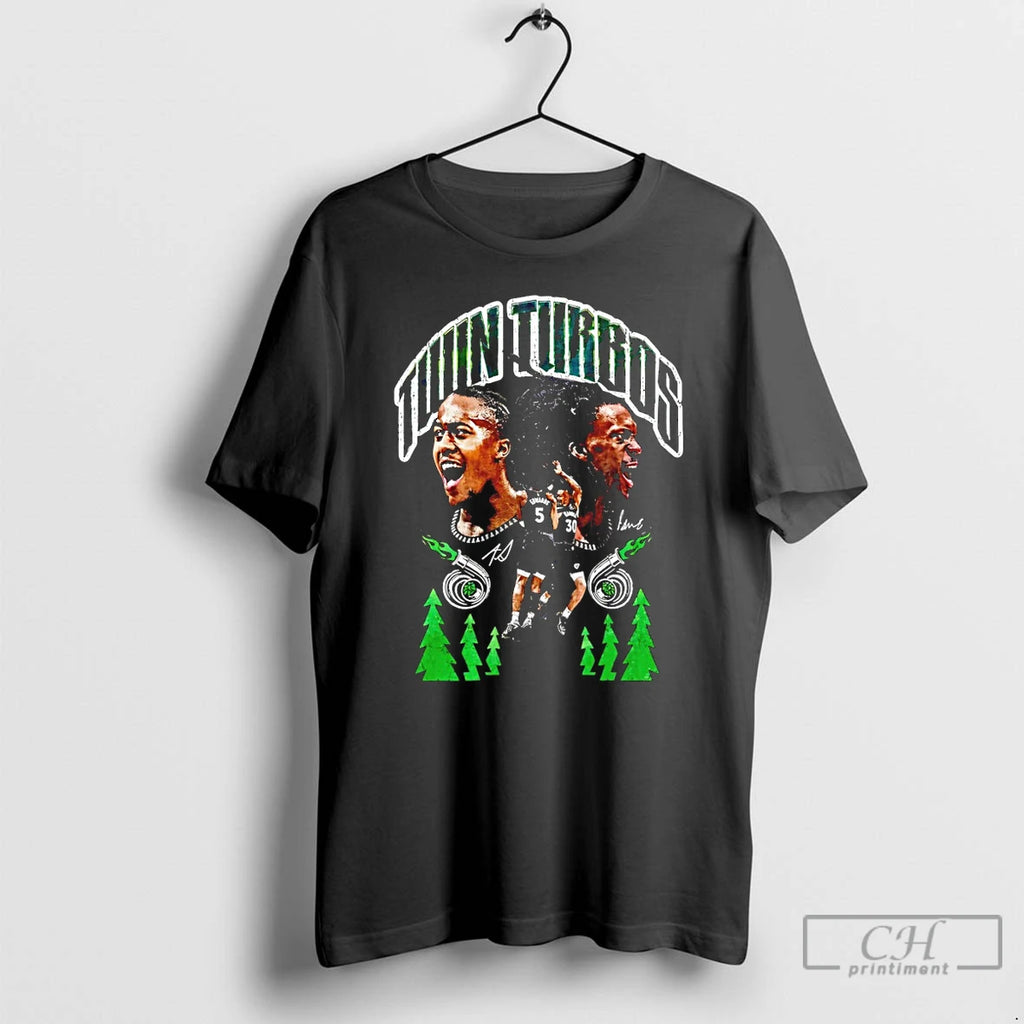 Premium Twin Turbos Minnesota Timberwolves Basketball Signatures