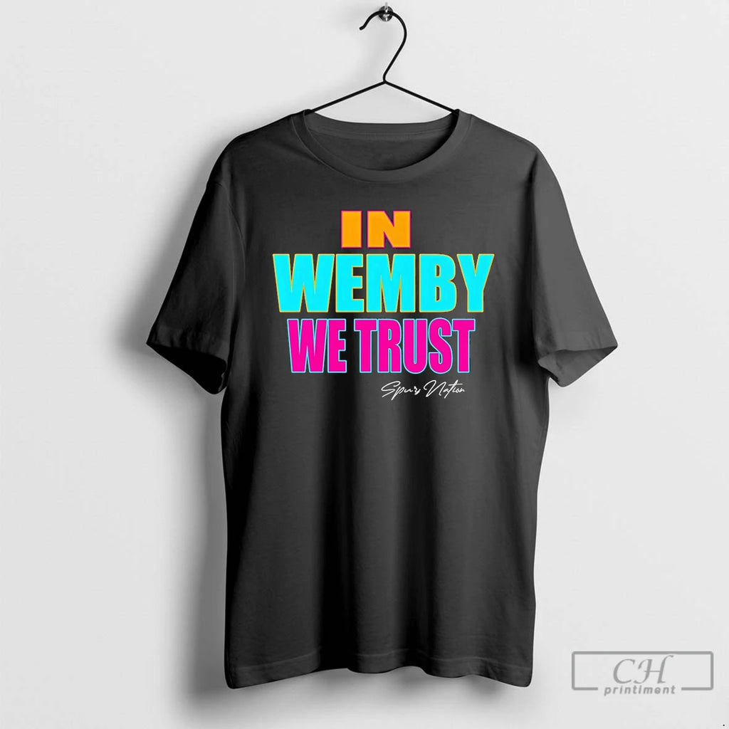 Premium Victor Wembanyama San Antonio Spurs Basketball In Wemby We Trust
