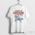 Premium Wranglin Freedom American Cowgirl 4th Of July American Flag