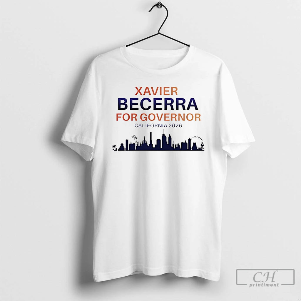 Premium Xavier Becerra Governor 2026 California Skyline