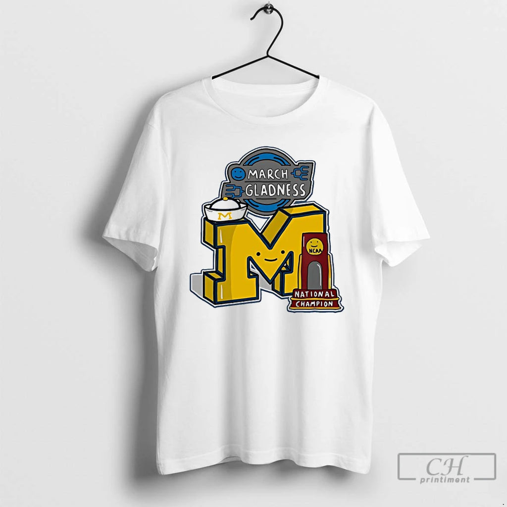 Premium Wka64us8 Michigan Wolverines March Gladness Ncaa National Champions 2026 Paint