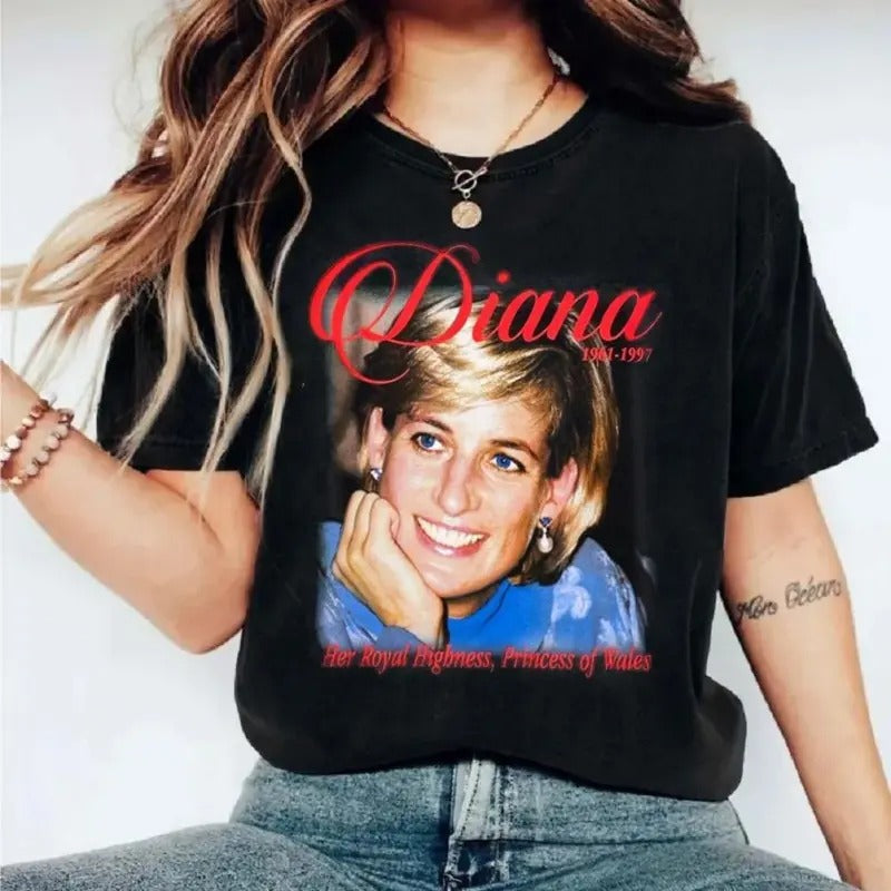 Priiincesss Diianaaaa M0byyyy Thrrriftttt Shirt Short Sleeve T-Shirts