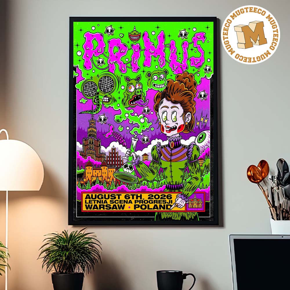 Primus Warsaw Poland 2026 Event Poster At Letnia Scena Progresji On August 6 2026 Home Decor Poster Canvas