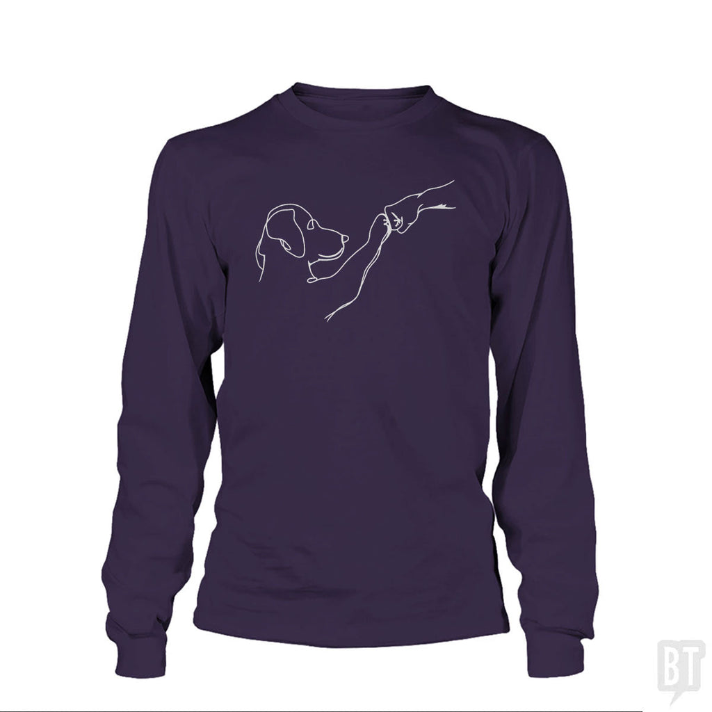 Dog and Human Fist Bump Long Sleeve