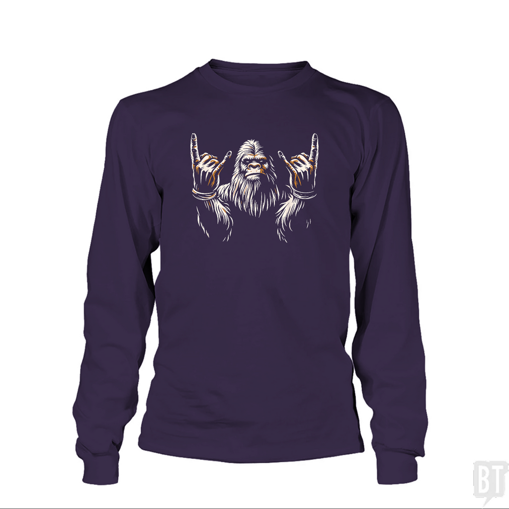 Bigfoot Rock On Long Sleeve