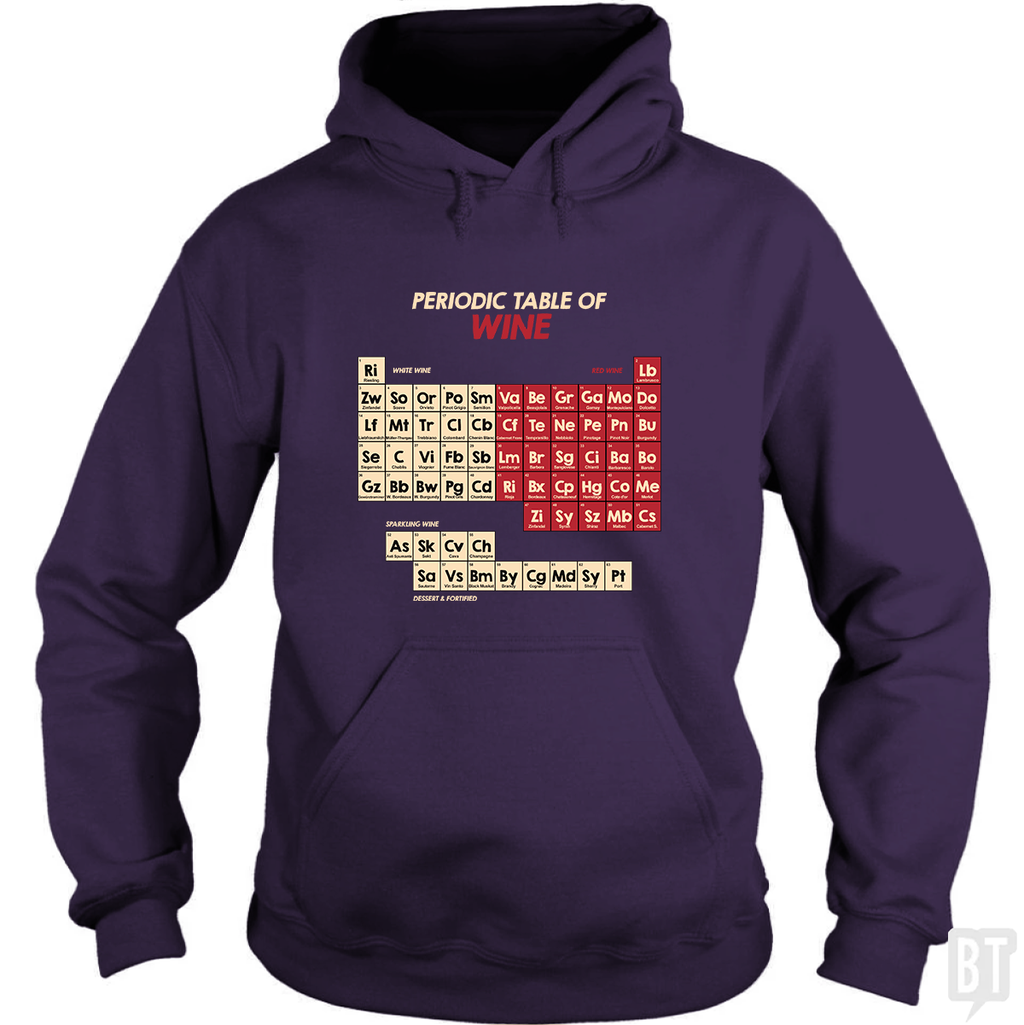 Periodic Table Of Wine Hoodie
