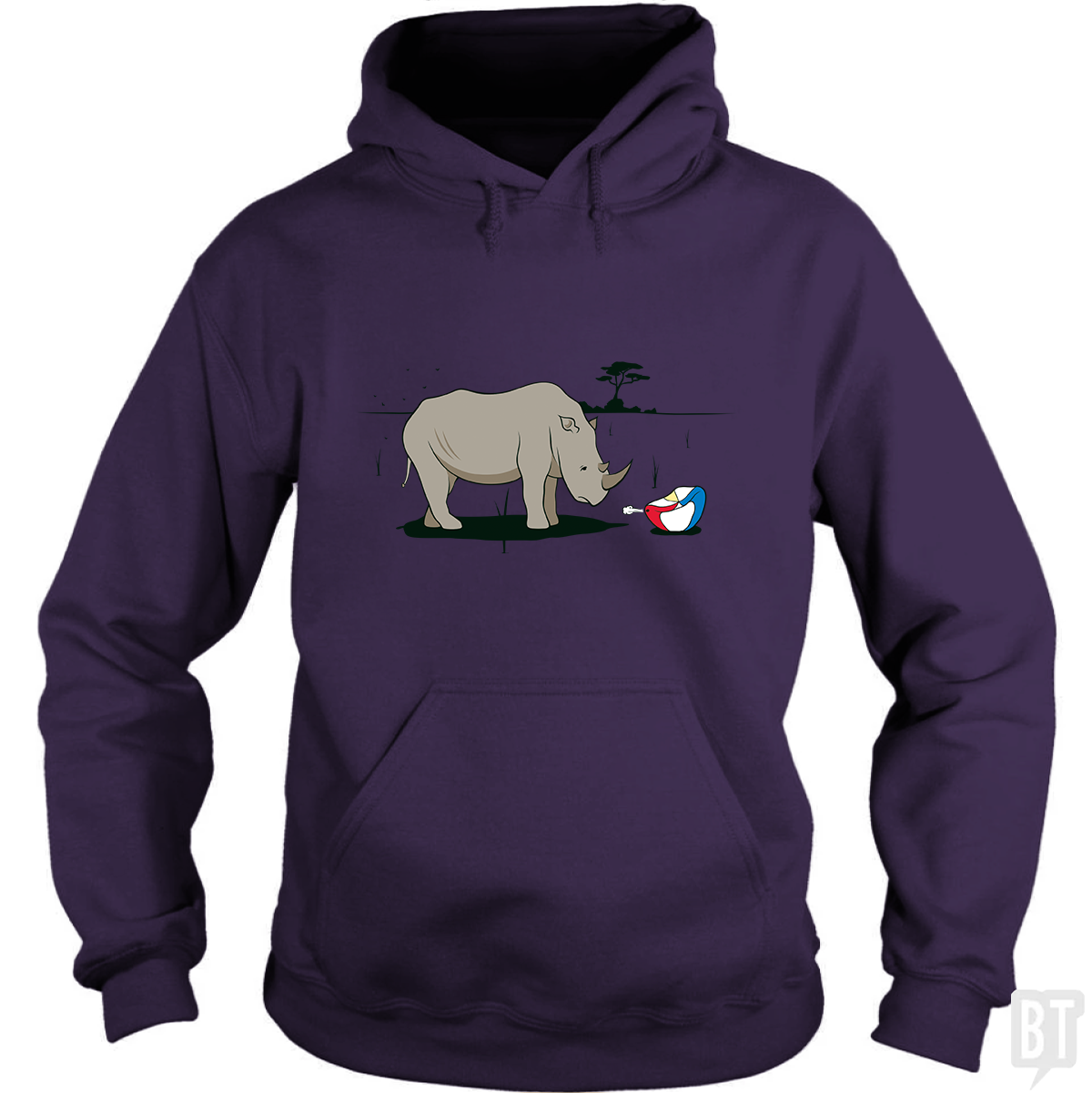 Sad Rhino Hoodie