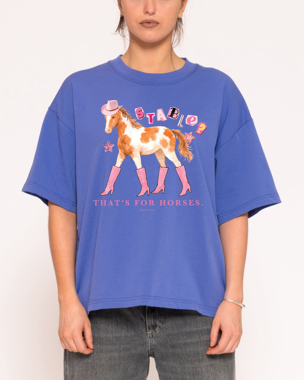 Stable? That's For Horses Boxy Crop Tee