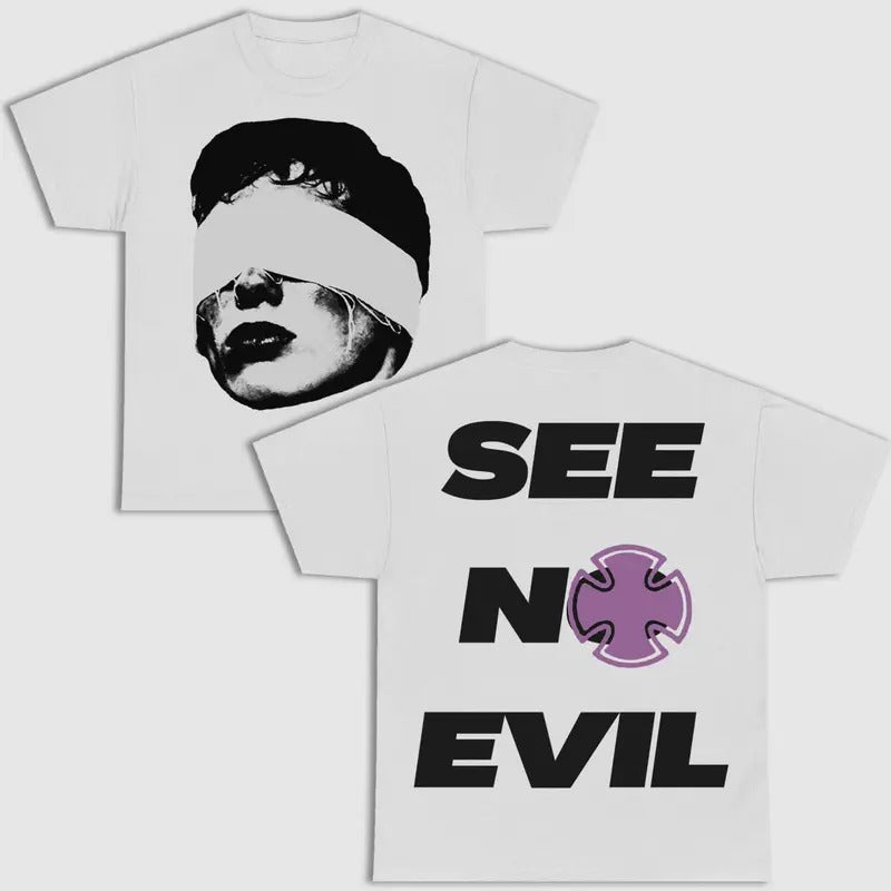 Purpoz See No Evil Cotton Shirt S 4XL Multiple Color T-Shirts