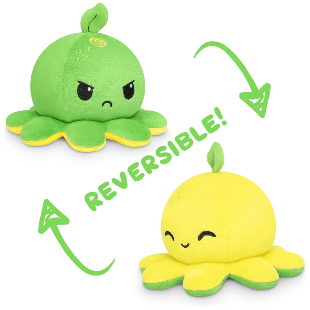 TeeTurtle Reversible Octopus Plushie (Lemon + Lime)
