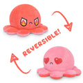 TeeTurtle Reversible Octopus Plushie (Red Sparkle + Pink Sparkle)