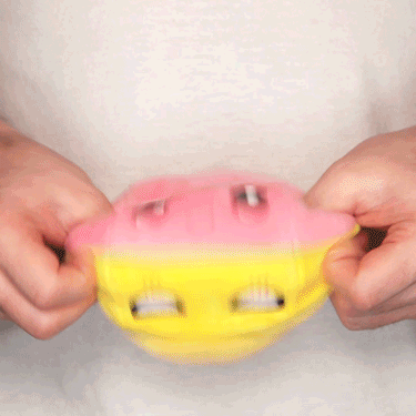 TeeTurtle Reversible Ball Plushie (Yellow + Pink)