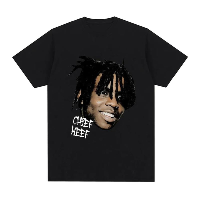 Rapper Keef Face Blackshirt T-Shirts