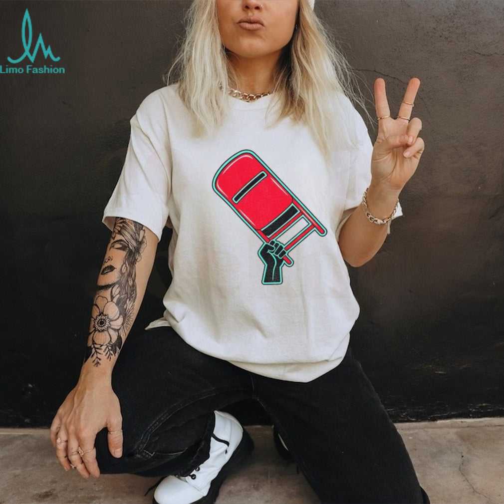 Rebellious Raised Fist Chair Protest shirt