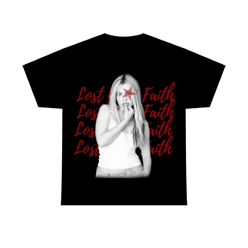 Red Star Lostyourfaith Shirt Avaaa Fans Cotton Fabric T-Shirts