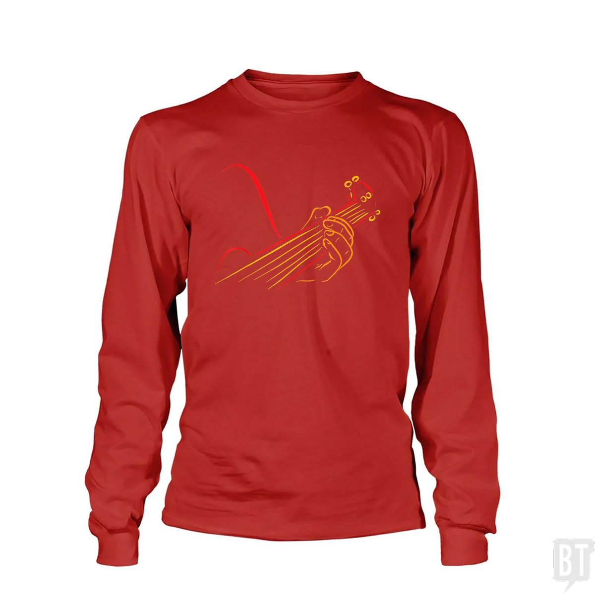 Playing Guitar Music Life Long Sleeve