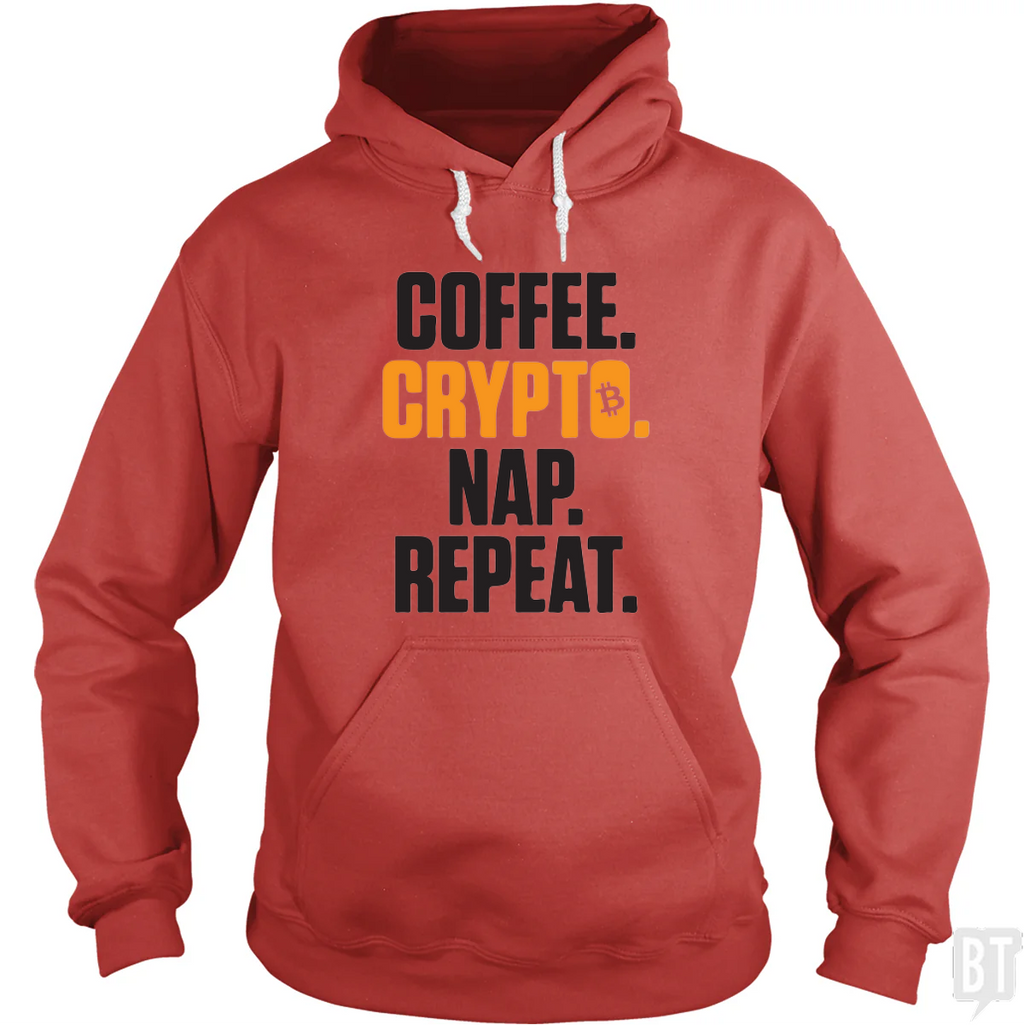 Coffee Crypto Nap Repeat Hoodie