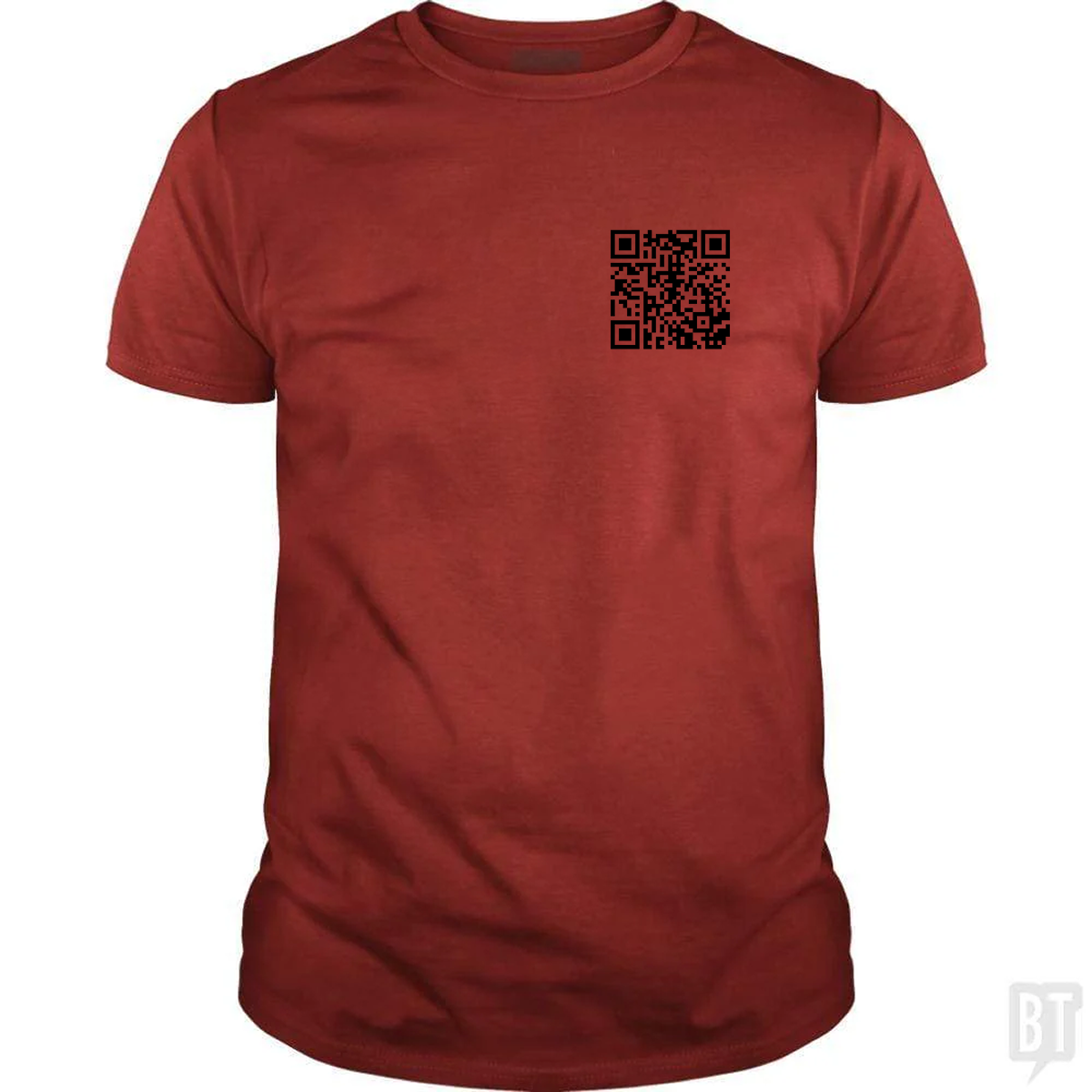 Rickroll QR Left Chest