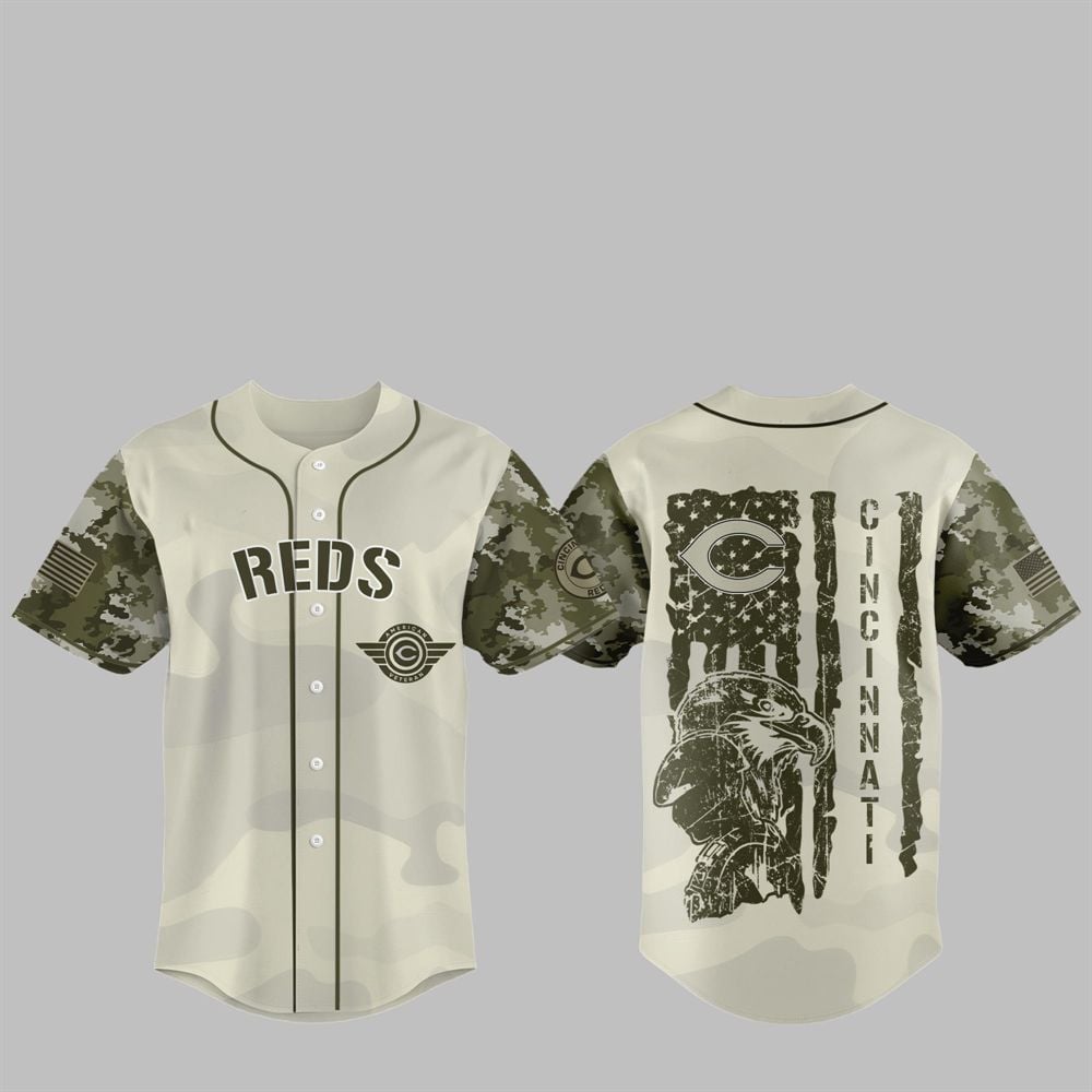 Reds 2025 Armed Forces Day Night Jersey - Grishko.com