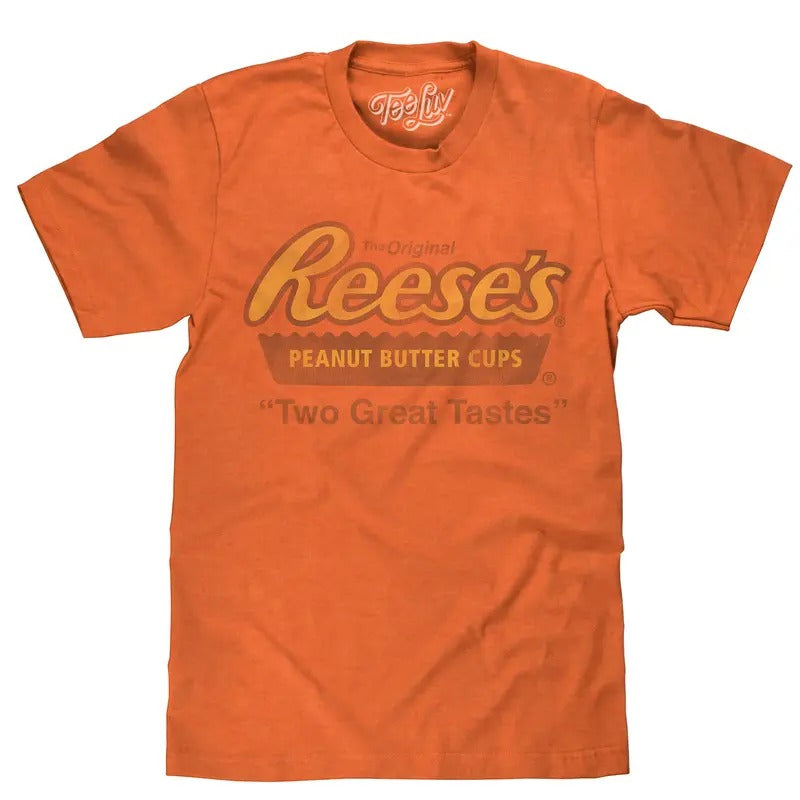 Reese'S Peanut Butter Cup Two Great Tastes Orange T-Shirts
