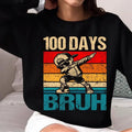 Retro 100 Days Bruh 100 Days Bruh 100th Day School Teacher T-Shirts