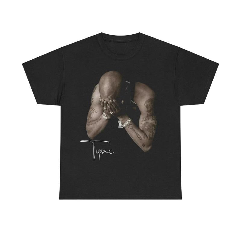 Retro 90s 2pac Rap Concer Vintage Retro Rapper Hip Hop Music Rap Streetwear Music Icon Rapper Short Sleeve (1)