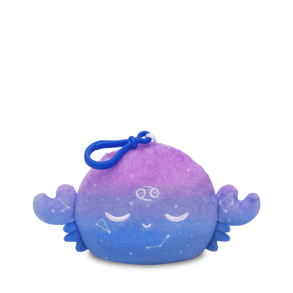Cancer Crab Reversible Plushie Keychain