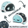 TeeTurtle Reversible Turtle Plushie (Rainy Day Shell)