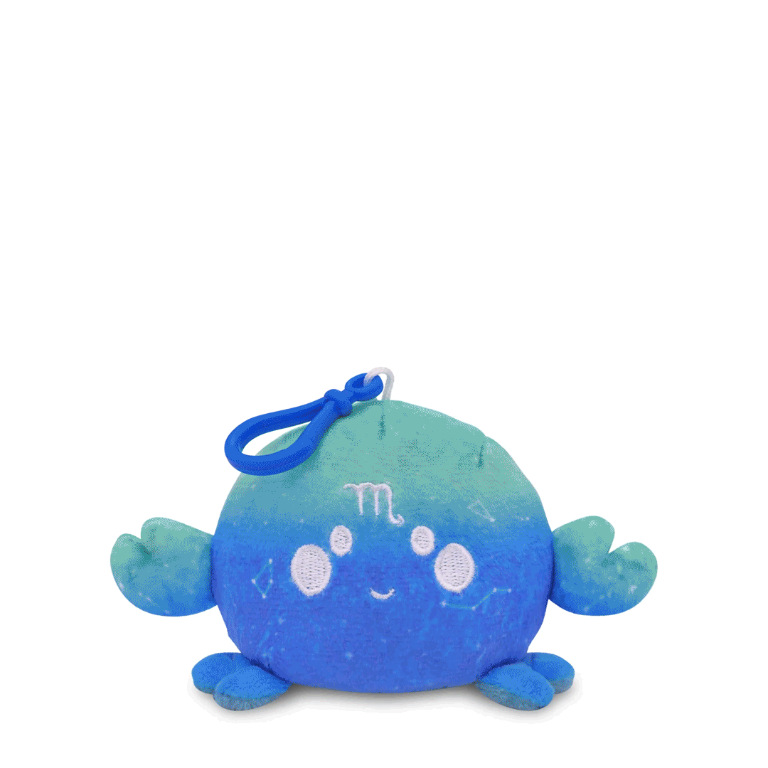Scorpio Scorpion Reversible Plushie Keychain