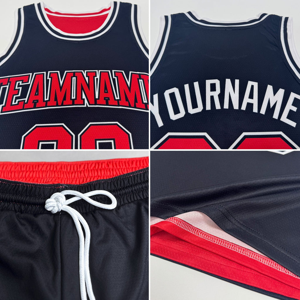 Custom Brown Orange-White Reversible Double Side Sublimation Basketball Suit Jersey