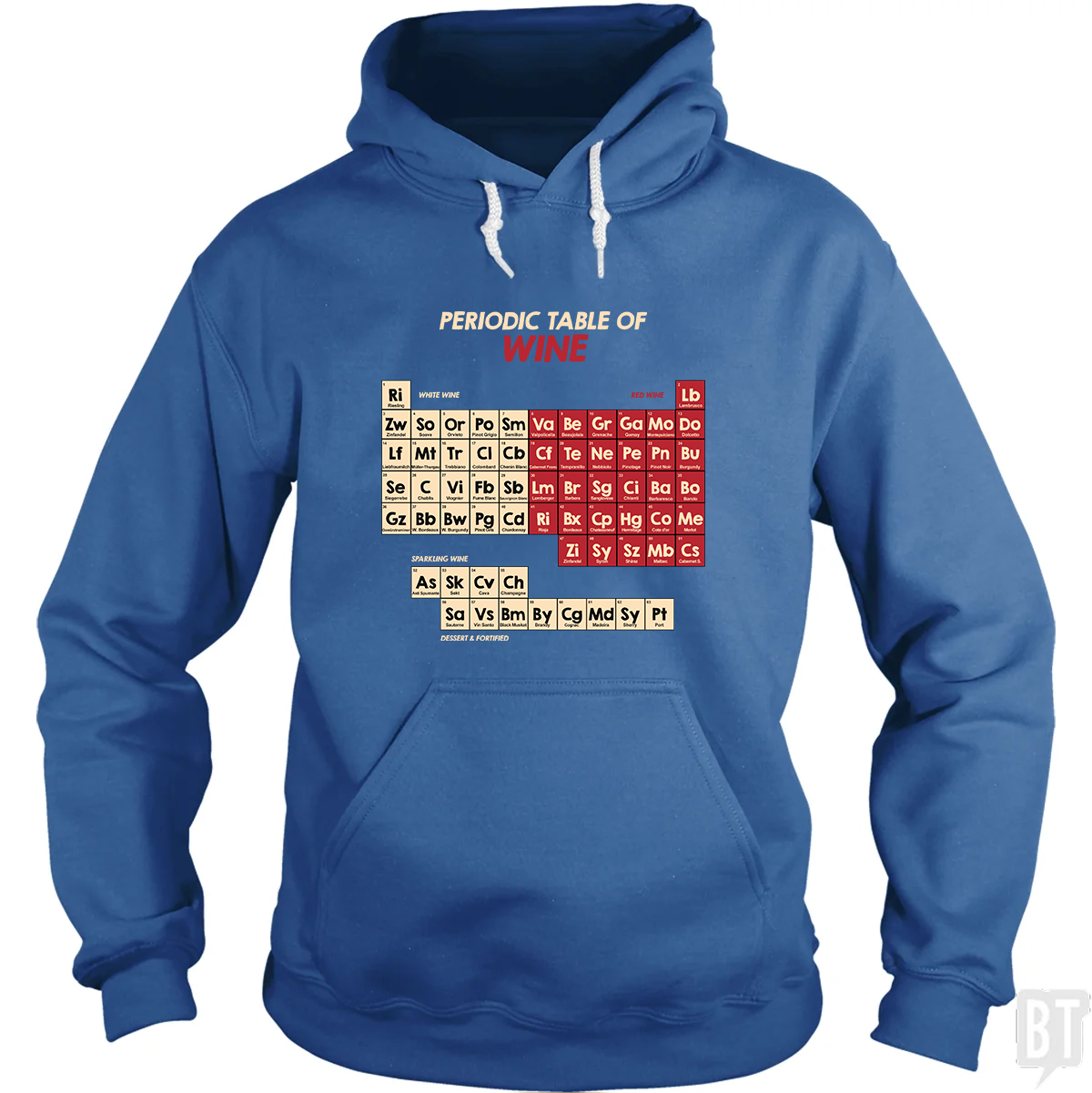 Periodic Table Of Wine Hoodie