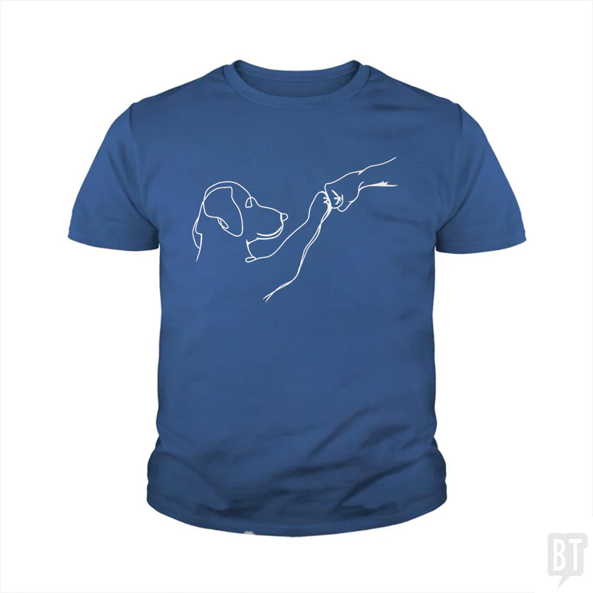Dog and Human Fist Bump Kids Shirt