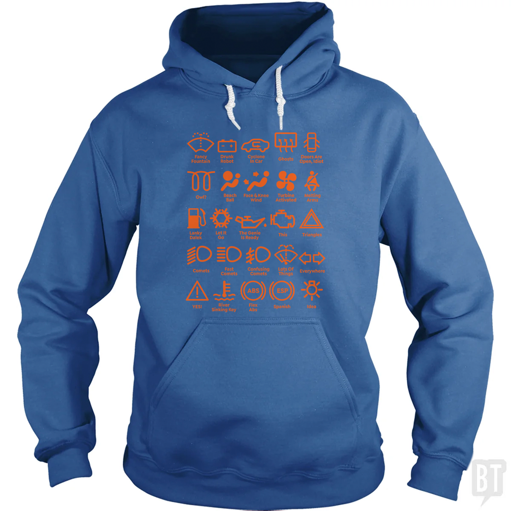 Car Dashboard Lights Hoodie