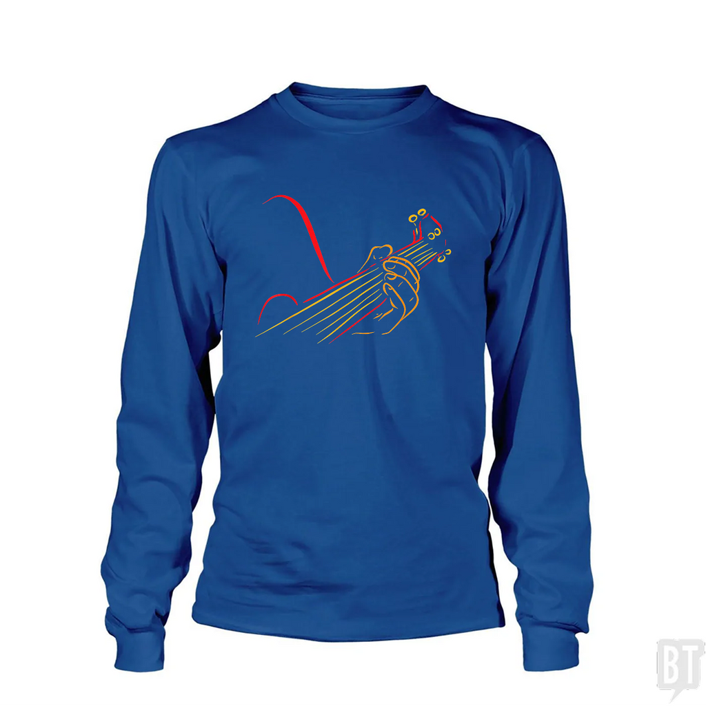 Playing Guitar Music Life Long Sleeve