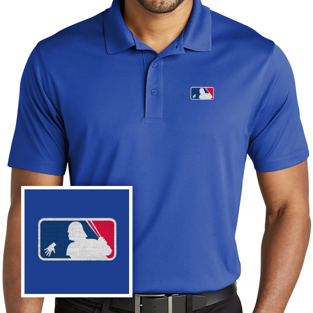 Funny Baseball Polo Shirt