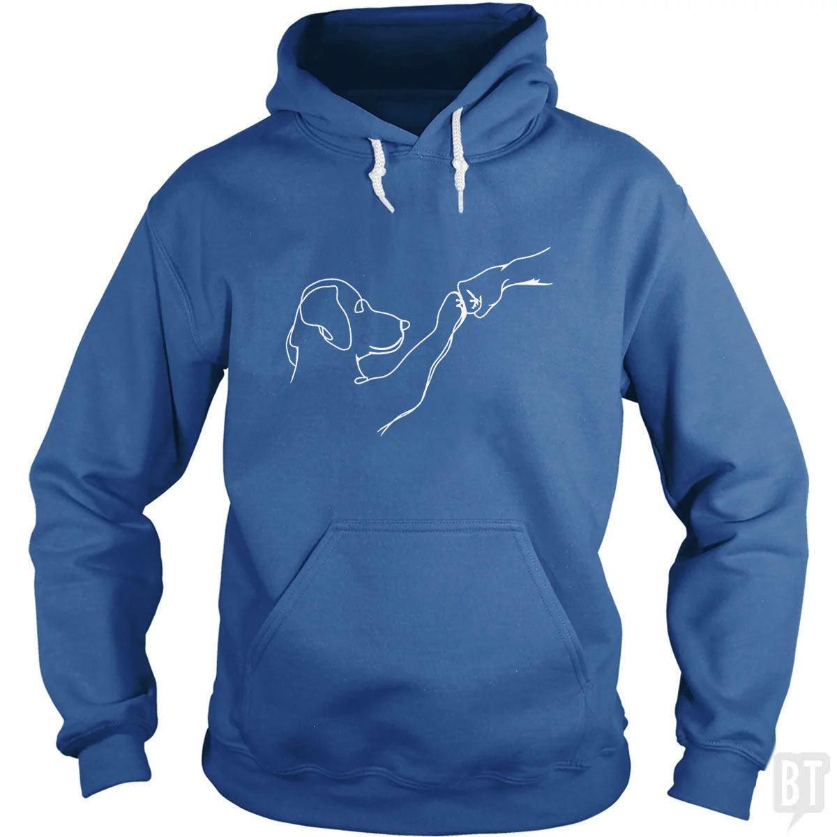 Dog and Human Fist Bump Hoodie