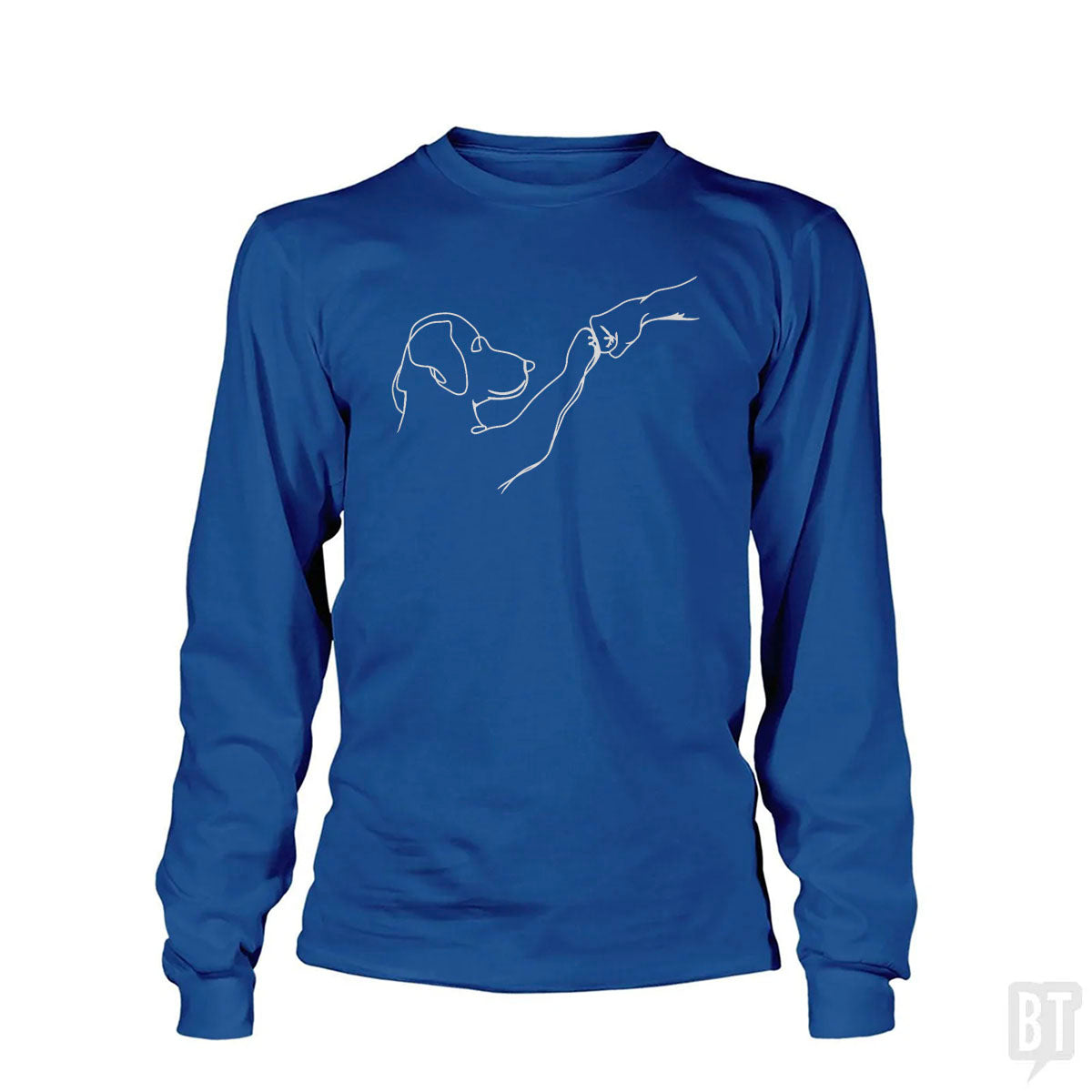 Dog and Human Fist Bump Long Sleeve