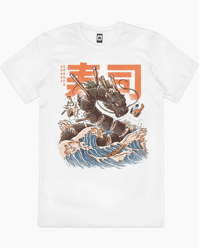 SUSHI DRAGON Summer Cotton Cotton Menswear S 3XL Soft Top T-Shirts