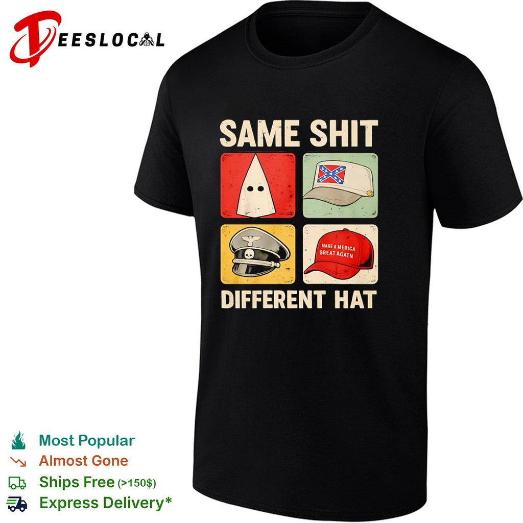 Same Shit Different Kkk Confederate Nazi Maga Tee Unisex T-shirt, Sweatshirt, Hoodie (1)