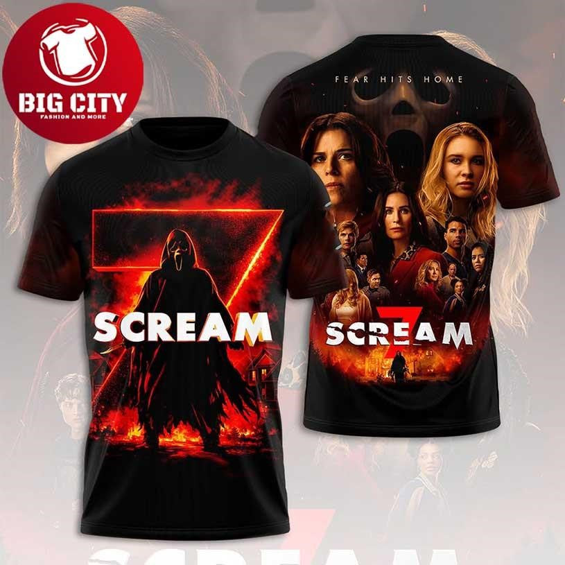 Scream 7 Ghostface Sidney Prescott Legacy Two Sided Shirt
