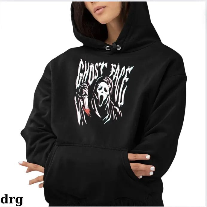 Scream Ghost Face Wavy Shirt Drg Scream Ghost Face Wavy Drg Niki Nihachu Halloween Drg T-Shirts