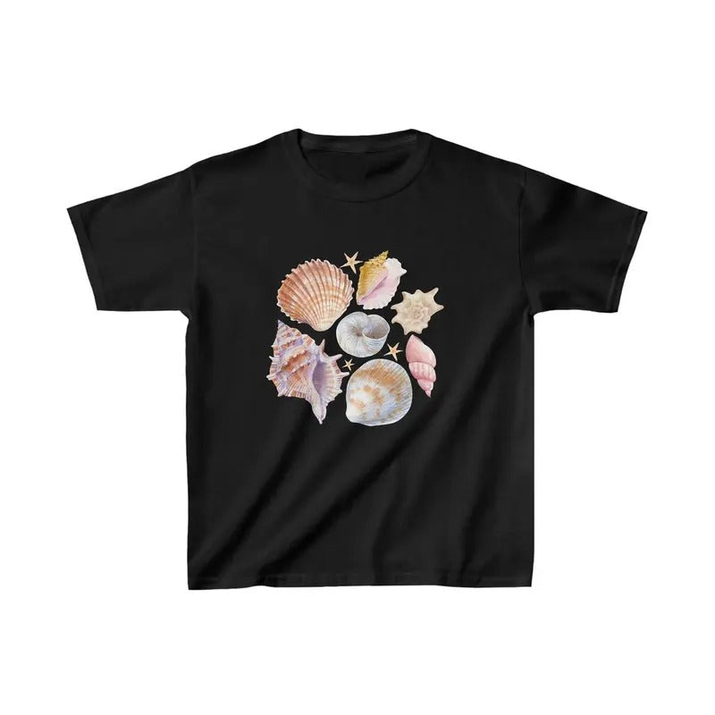 Sea Shell Baby Vintage Collage Y2K Seashell Baby Coastal Grandma Cute Beach Mermaidcore Girl Summer 90s 2000s Tops T-Shirts