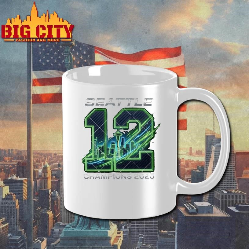 Seattle 12 Skyline Champions 2025 Shirt