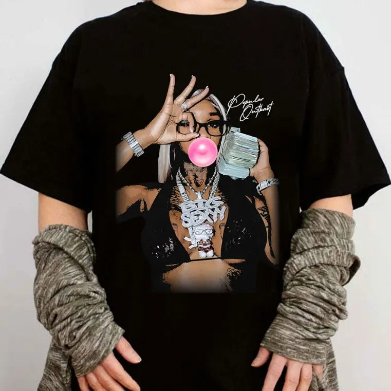 Sexy Redd Bubble Gum Ghetto Cotton Fabric T-Shirts