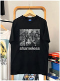 Shameless "Family" Vintage Anime 100% Cotton Original Top Black Casual Menswear T-Shirts