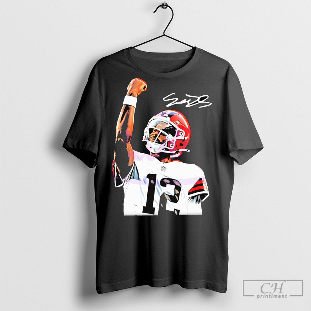 Shedeur Sanders Cleveland Browns Football Jersey Player Ar Signature