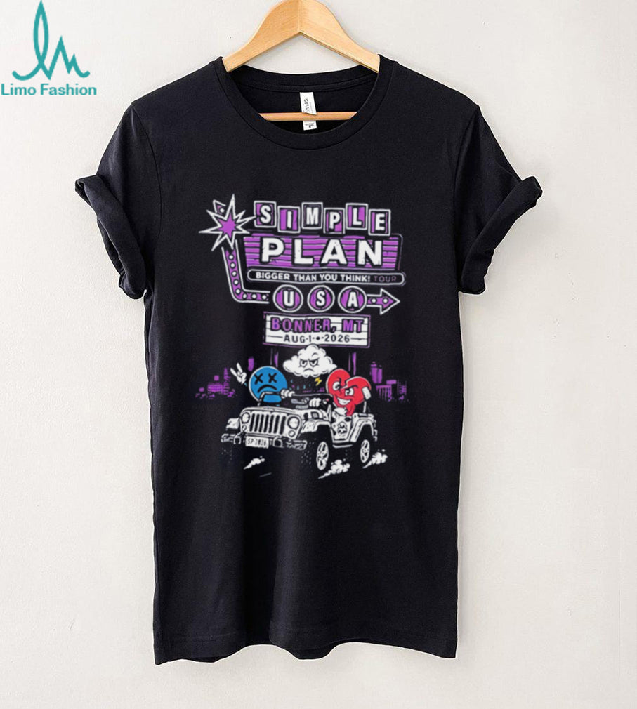 Simple Plan Bonner MT 2026 graphic car shirt