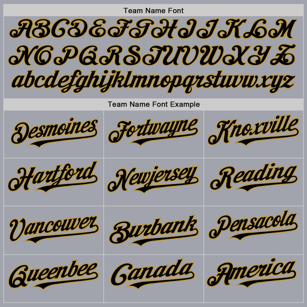Custom Gray Black Pinstripe Old Gold Authentic Sleeveless Baseball Jersey